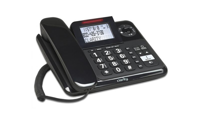 Clarity E814 40dB Amplified Corded Phone with Answering Machine