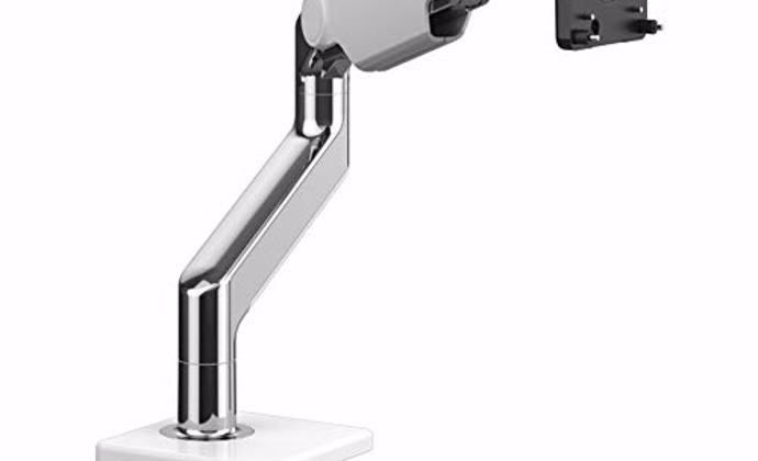 Humanscale M8.1 Single Monitor Arm with Bolt-Thru Mount (Silver)