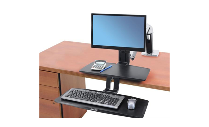 Ergotron Workfit-A, Single HD with Suspended Keyboard