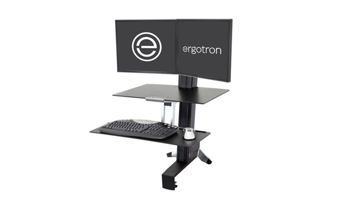 Ergotron Workfit-S Dual with Worksurface+