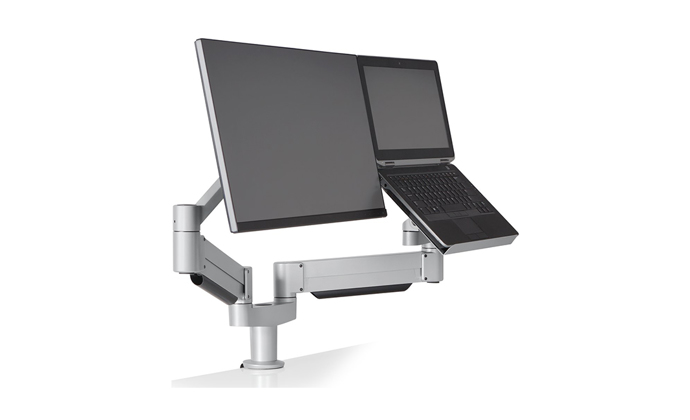 Innovative 7050 - Height-Adjustable Laptop + Monitor Mount 7050-800-500SR
