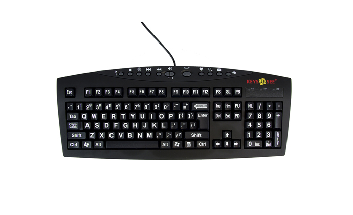 Keys-U-See Large Print Keyboard (Black)