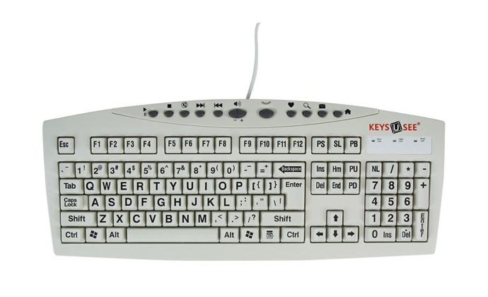 Keys-U-See Large Print Keyboard (Ivory)