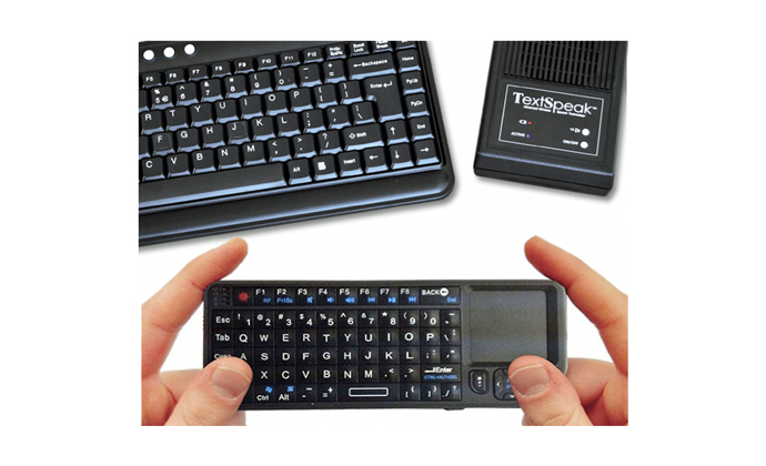 TextSpeak Mini Palm Wireless Keyboard