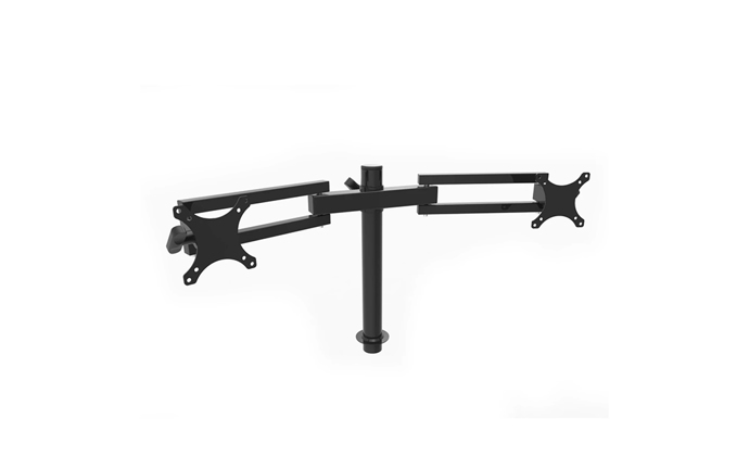 Universal Dual LCD Spider Monitor Arm for the Versa Power Desktop Front View