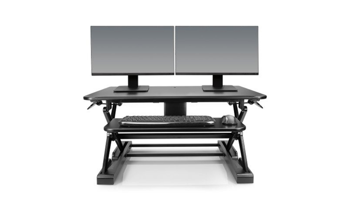 Winston Desk 2 36 with 2 monitor standing