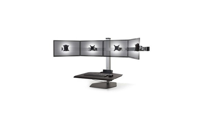 Winston Workstation Quad with Compact Work Surface