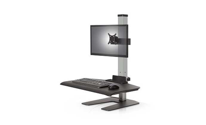 Winston Workstation Single with Compact Work Surface (Part# WNST-1-CW)