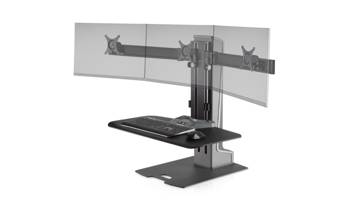 Winston-E Workstation Triple with Compact Work Surface
