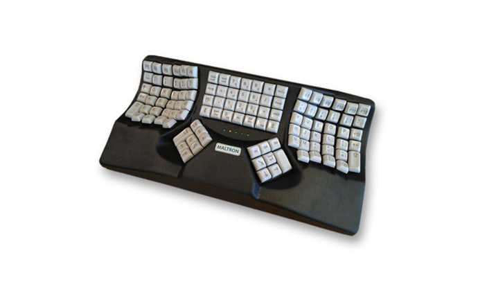 Maltron Keyboard (Dual Hand 3D L89) (Black, No Trackball, Dvorak Keys)