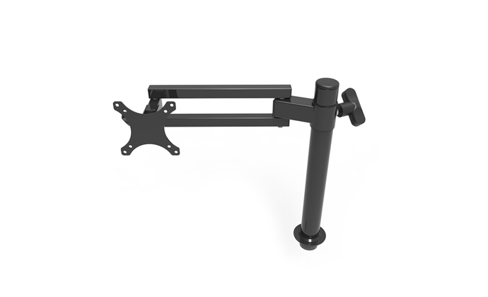 Universal Single LCD Monitor Arm for the Versadesk Front View