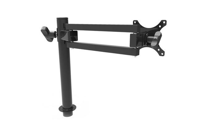 Universal Single LCD Monitor Arm for the Versadesk Back View