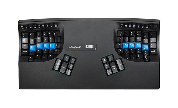 Kinesis Advantage2 for PC & Mac Contoured Keyboard above view